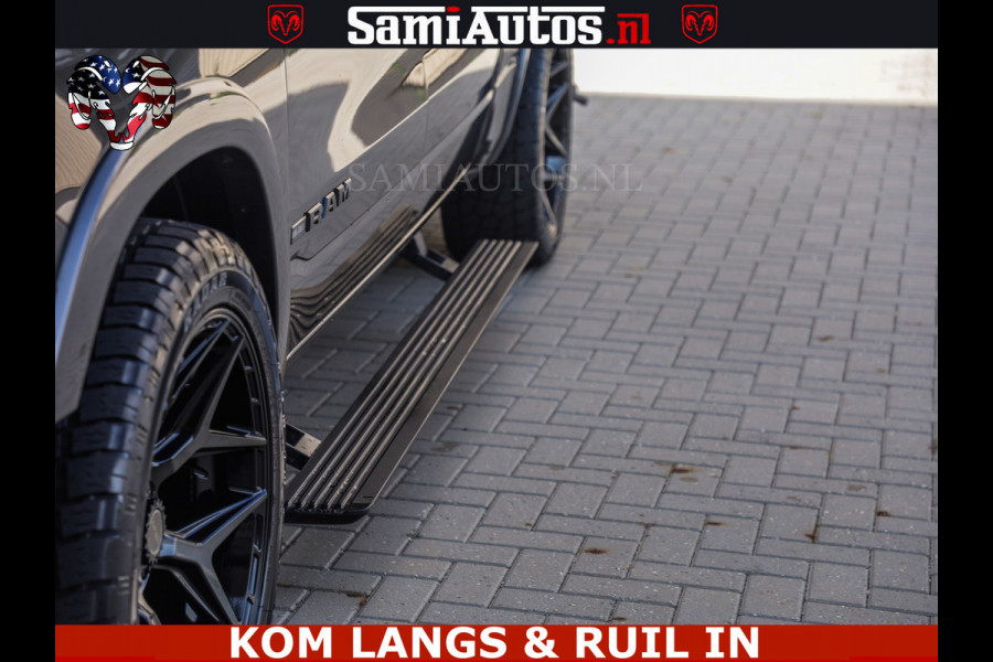 Dodge Ram LIMITED NIGHT 5.7 V8 402PK | HUD | 4PL WHEELS | LUCHTVERING |OPEN UILAAT KLEP | BOM VOL | GRANITE CRYSTAL | DC | CREW CAB | DUBBELE CABINE | 5 PERSOONS GRIJSKENTEKEN | EERSTE EIGENAAR | TOP STAAT 44000 KM |
