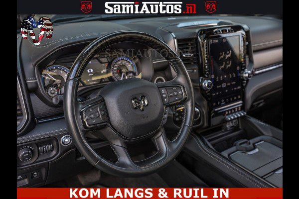 Dodge Ram LIMITED NIGHT 5.7 V8 402PK | HUD | 4PL WHEELS | LUCHTVERING |OPEN UILAAT KLEP | BOM VOL | GRANITE CRYSTAL | DC | CREW CAB | DUBBELE CABINE | 5 PERSOONS GRIJSKENTEKEN | EERSTE EIGENAAR | TOP STAAT 44000 KM |