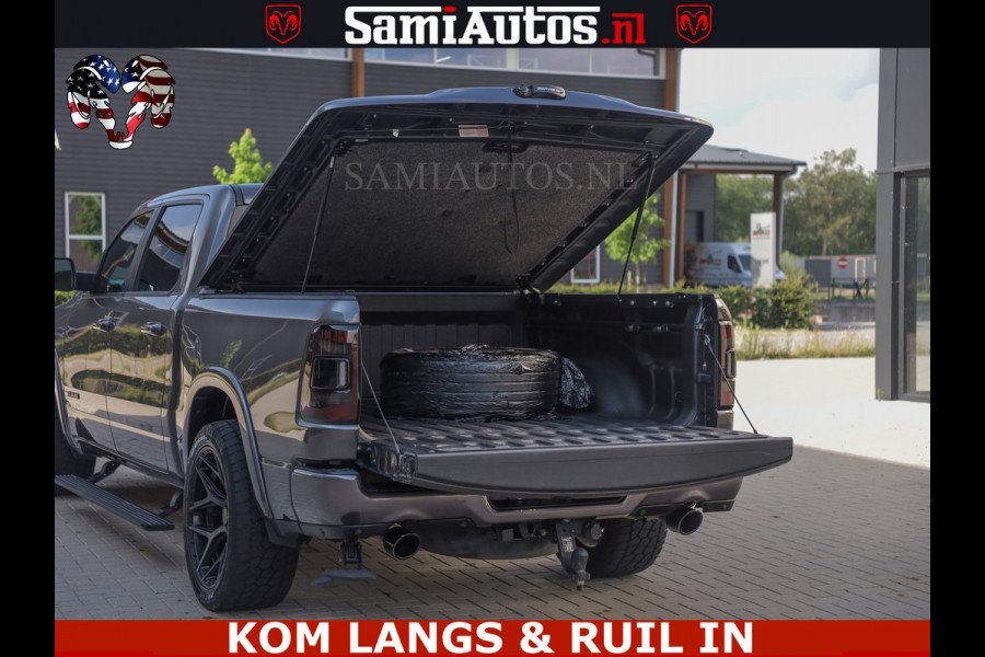 Dodge Ram LIMITED NIGHT 5.7 V8 402PK | HUD | 4PL WHEELS | LUCHTVERING |OPEN UILAAT KLEP | BOM VOL | GRANITE CRYSTAL | DC | CREW CAB | DUBBELE CABINE | 5 PERSOONS GRIJSKENTEKEN | EERSTE EIGENAAR | TOP STAAT 44000 KM |