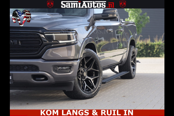 Dodge Ram LIMITED NIGHT 5.7 V8 402PK | HUD | 4PL WHEELS | LUCHTVERING |OPEN UILAAT KLEP | BOM VOL | GRANITE CRYSTAL | DC | CREW CAB | DUBBELE CABINE | 5 PERSOONS GRIJSKENTEKEN | EERSTE EIGENAAR | TOP STAAT 44000 KM |