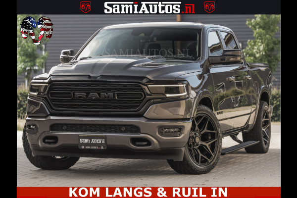 Dodge Ram LIMITED NIGHT 5.7 V8 402PK | HUD | 4PL WHEELS | LUCHTVERING |OPEN UILAAT KLEP | BOM VOL | GRANITE CRYSTAL | DC | CREW CAB | DUBBELE CABINE | 5 PERSOONS GRIJSKENTEKEN | EERSTE EIGENAAR | TOP STAAT 44000 KM |