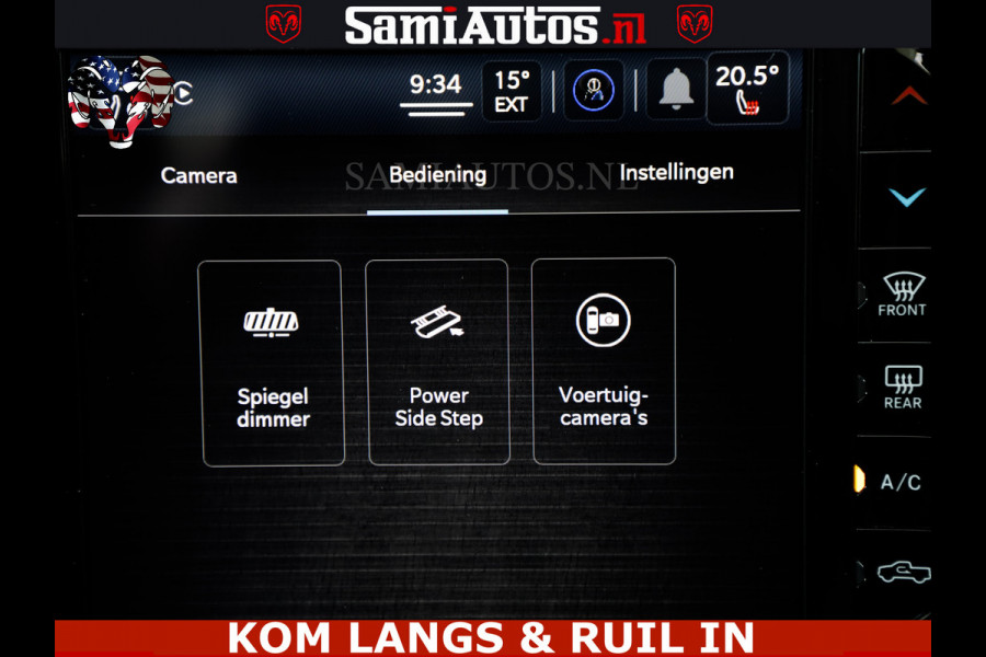 Dodge Ram LIMITED NIGHT 5.7 V8 402PK | HUD | 4PL WHEELS | LUCHTVERING |OPEN UILAAT KLEP | BOM VOL | GRANITE CRYSTAL | DC | CREW CAB | DUBBELE CABINE | 5 PERSOONS GRIJSKENTEKEN | EERSTE EIGENAAR | TOP STAAT 44000 KM |