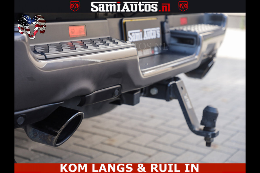 Dodge Ram LIMITED NIGHT 5.7 V8 402PK | HUD | 4PL WHEELS | LUCHTVERING |OPEN UILAAT KLEP | BOM VOL | GRANITE CRYSTAL | DC | CREW CAB | DUBBELE CABINE | 5 PERSOONS GRIJSKENTEKEN | EERSTE EIGENAAR | TOP STAAT 44000 KM |