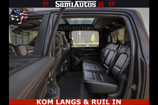 Dodge Ram LIMITED NIGHT 5.7 V8 402PK | HUD | 4PL WHEELS | LUCHTVERING |OPEN UILAAT KLEP | BOM VOL | GRANITE CRYSTAL | DC | CREW CAB | DUBBELE CABINE | 5 PERSOONS GRIJSKENTEKEN | EERSTE EIGENAAR | TOP STAAT 44000 KM |