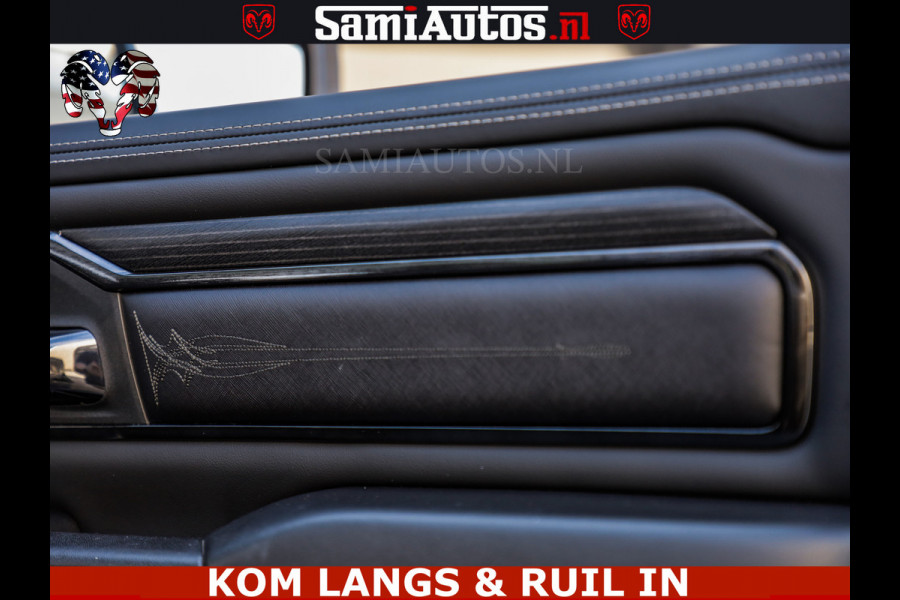 Dodge Ram LIMITED NIGHT 5.7 V8 402PK | HUD | 4PL WHEELS | LUCHTVERING |OPEN UILAAT KLEP | BOM VOL | GRANITE CRYSTAL | DC | CREW CAB | DUBBELE CABINE | 5 PERSOONS GRIJSKENTEKEN | EERSTE EIGENAAR | TOP STAAT 44000 KM |
