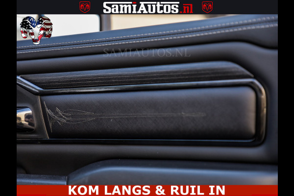 Dodge Ram LIMITED NIGHT 5.7 V8 402PK | HUD | 4PL WHEELS | LUCHTVERING |OPEN UILAAT KLEP | BOM VOL | GRANITE CRYSTAL | DC | CREW CAB | DUBBELE CABINE | 5 PERSOONS GRIJSKENTEKEN | EERSTE EIGENAAR | TOP STAAT 44000 KM |