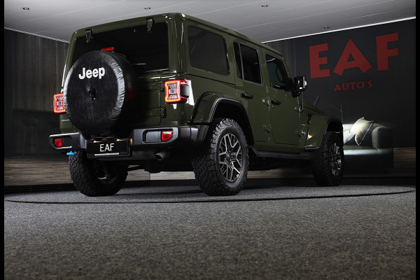 Jeep Wrangler UNLIMITED 4xe 380 Sahara / 360 Camera / Leder / Navi / Ecc / Elek Pakket / Led / Pdc / 18 Inch / TOPSTAAT