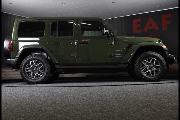 Jeep Wrangler UNLIMITED 4xe 380 Sahara / 360 Camera / Leder / Navi / Ecc / Elek Pakket / Led / Pdc / 18 Inch / TOPSTAAT
