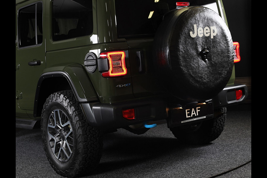 Jeep Wrangler UNLIMITED 4xe 380 Sahara / 360 Camera / Leder / Navi / Ecc / Elek Pakket / Led / Pdc / 18 Inch / TOPSTAAT