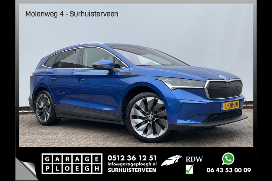 Škoda ENYAQ iV 80 SOH 92.5% First Edition Leer Stoel/StuurVerw+Elektr Carplay Adapt.Cruise Sportline
