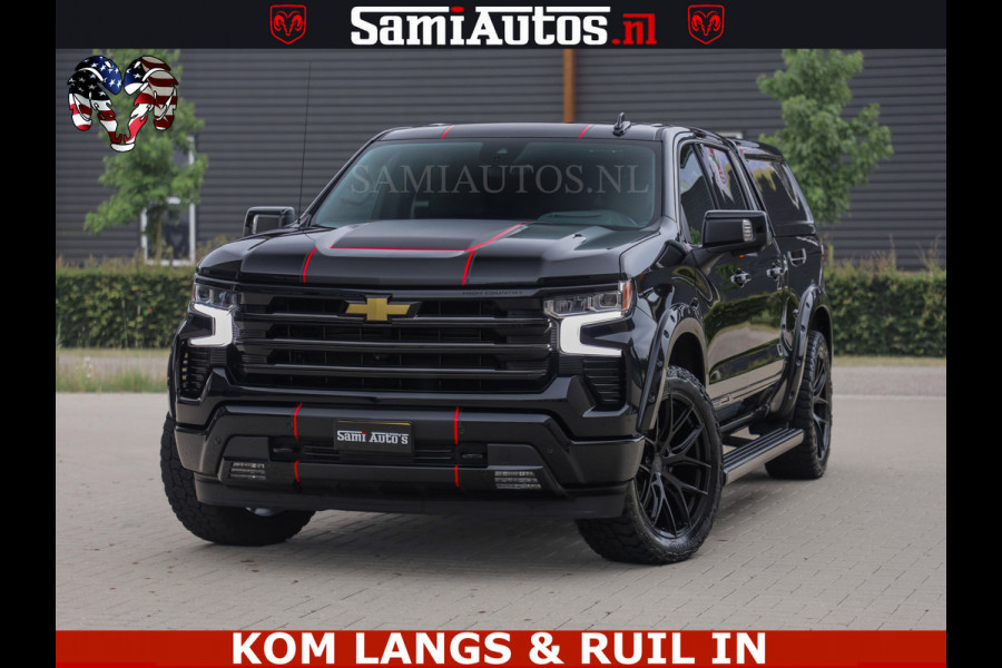 Chevrolet Silverado HULK PACK | BEAST | HUIF | BLACK OPS | BOM VOL | GARANTIE TOT 24-01-2028 | DC 5 PERSOONS | DUBBELE CABINE | HUD | COMFORT STOELEN GEKOELD EN VERWARMD | BOSE | EN NOG VEEL MEER ....| 6.2 V8 426PK |