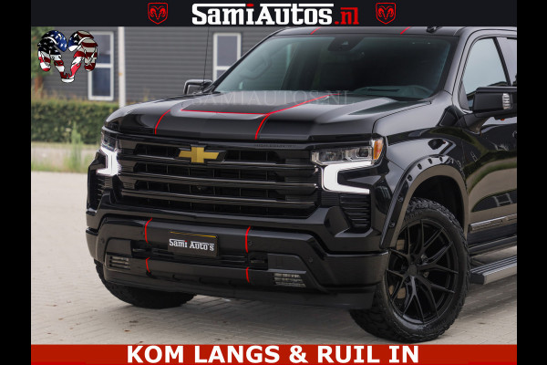 Chevrolet Silverado HULK PACK | BEAST | HUIF | BLACK OPS | BOM VOL | GARANTIE TOT 24-01-2028 | DC 5 PERSOONS | DUBBELE CABINE | HUD | COMFORT STOELEN GEKOELD EN VERWARMD | BOSE | EN NOG VEEL MEER ....| 6.2 V8 426PK |