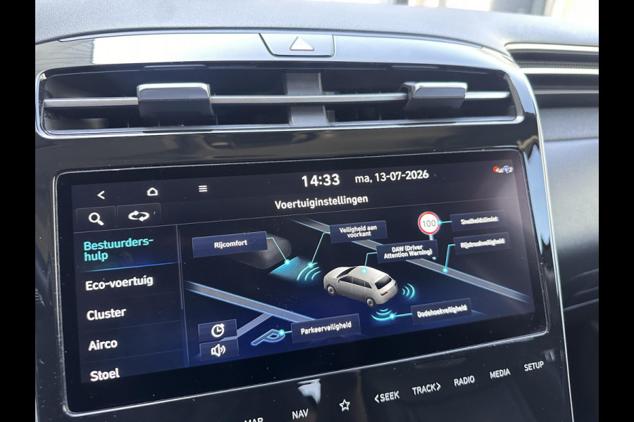 Hyundai Tucson 1.6 T-GDI HEV Premium | Trekhaak 1650kg!  | Leder | Blind-spot | 360 Cam | Adaptive CC | Stoel-koeling/verwarming |