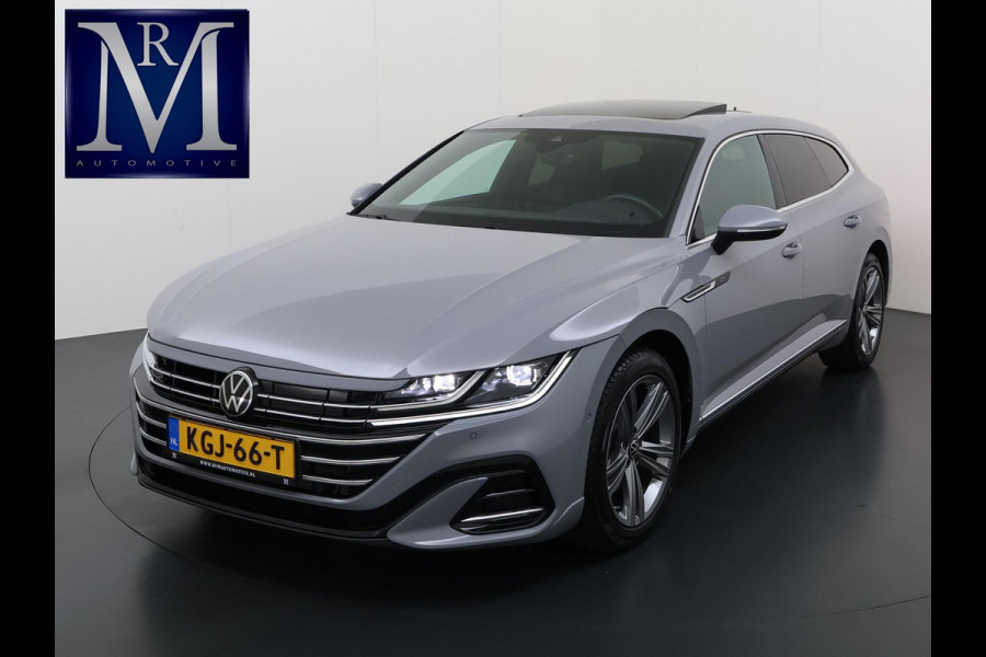 Volkswagen Arteon Shooting Brake 1.4 TSI eHybrid R-Line BINNEN + BUITEN PANO| NAPPALEDER SPORTSTOELEN| ELEK. STOEL MET MEMORY| ELEK. ACHTERKLEP| ACHTERBANK VERWARMD| CAMERA| STOELVERWARMING| CARPLAY| DODE HOEK SENSOR