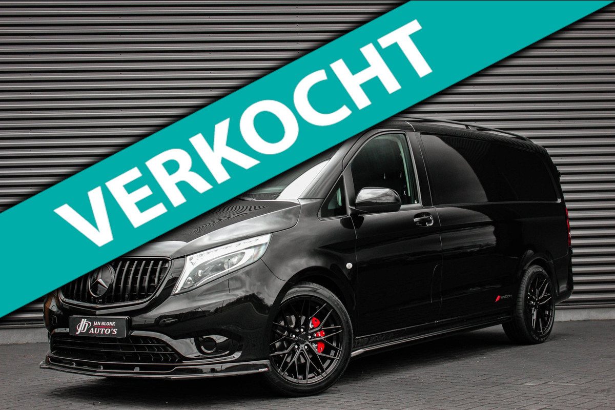 Mercedes-Benz Vito 225PK EXTRA LANG JB- EDITION FULL BLACK / AMG / SPOILER / VERLAGINGSVEREN / NAVIGATIE / SIDE- BARS / FULL / NAV