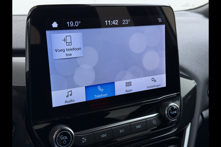 Ford Fiesta 1.0T 125PK Hybrid ST-Line Stoel+Stuur+Voorruitverwarming Apple Carplay/Android Auto Navi* Ecc Cruise Control Pdc Keyless DAB+ Bluetooth Lmv Lane Assist Isofix Regensensor 1e Eigenaar Origineel Nederlandse Auto
