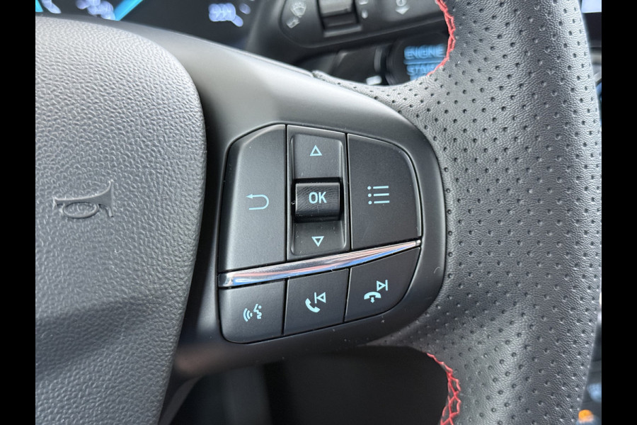 Ford Fiesta 1.0T 125PK Hybrid ST-Line Stoel+Stuur+Voorruitverwarming Apple Carplay/Android Auto Navi* Ecc Cruise Control Pdc Keyless DAB+ Bluetooth Lmv Lane Assist Isofix Regensensor 1e Eigenaar Origineel Nederlandse Auto