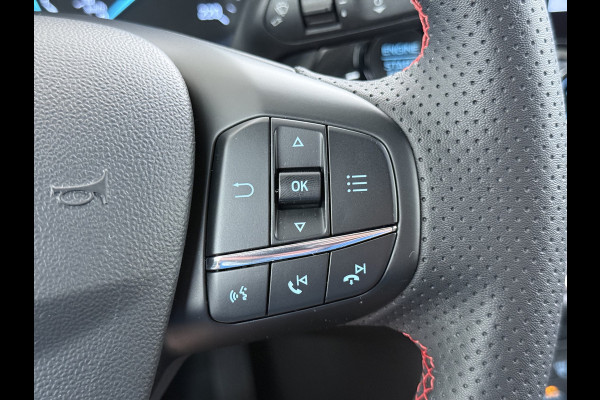 Ford Fiesta 1.0T 125PK Hybrid ST-Line Stoel+Stuur+Voorruitverwarming Apple Carplay/Android Auto Navi* Ecc Cruise Control Pdc Keyless DAB+ Bluetooth Lmv Lane Assist Isofix Regensensor 1e Eigenaar Origineel Nederlandse Auto