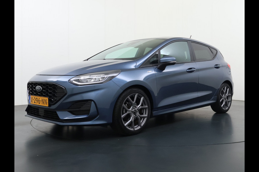 Ford Fiesta 1.0T 125PK Hybrid ST-Line Stoel+Stuur+Voorruitverwarming Apple Carplay/Android Auto Navi* Ecc Cruise Control Pdc Keyless DAB+ Bluetooth Lmv Lane Assist Isofix Regensensor 1e Eigenaar Origineel Nederlandse Auto
