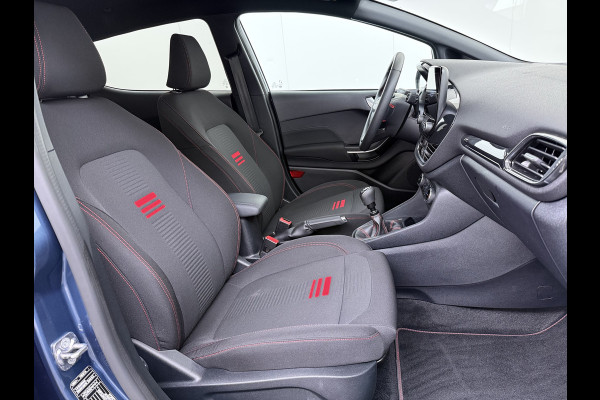 Ford Fiesta 1.0T 125PK Hybrid ST-Line Stoel+Stuur+Voorruitverwarming Apple Carplay/Android Auto Navi* Ecc Cruise Control Pdc Keyless DAB+ Bluetooth Lmv Lane Assist Isofix Regensensor 1e Eigenaar Origineel Nederlandse Auto