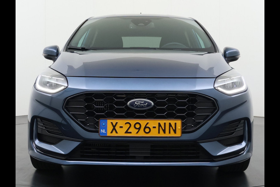 Ford Fiesta 1.0T 125PK Hybrid ST-Line Stoel+Stuur+Voorruitverwarming Apple Carplay/Android Auto Navi* Ecc Cruise Control Pdc Keyless DAB+ Bluetooth Lmv Lane Assist Isofix Regensensor 1e Eigenaar Origineel Nederlandse Auto