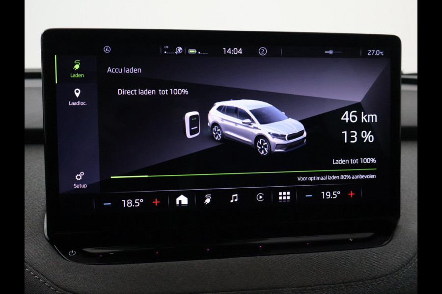 Škoda ENYAQ iV 80 204 PK SOH 89,42% + WEGKL. TREKHAAK | SFEERVERL | STANDKACHEL | CAMERA | STUURWIELVER. | CARPLAY