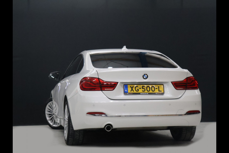 BMW 4 Serie Gran Coupé 418i High Executive [GROOT NAVIGATIE, STOELVERWARMING, VOL LEDER, CRUISE CONTROL, LED, BLUETOOOTH, DIGITAL DASH, ELEKTRISCHE ACHTERKLEP, NIEUWSTAAT]