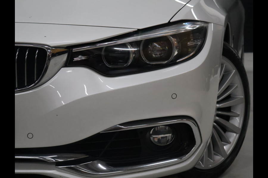BMW 4 Serie Gran Coupé 418i High Executive [GROOT NAVIGATIE, STOELVERWARMING, VOL LEDER, CRUISE CONTROL, LED, BLUETOOOTH, DIGITAL DASH, ELEKTRISCHE ACHTERKLEP, NIEUWSTAAT]