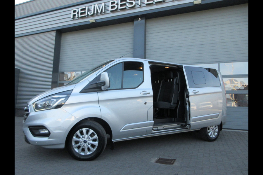 Ford Transit Custom 320 2.0 TDCI L2, Limited, DC, Dubbel Cabine, LED, 2x schuifdeur, Camera.