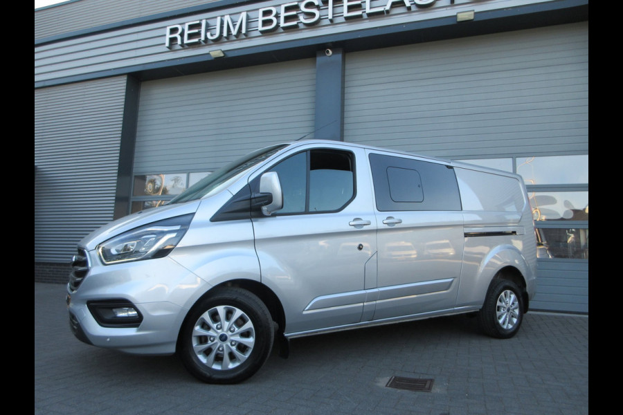 Ford Transit Custom 320 2.0 TDCI L2, Limited, DC, Dubbel Cabine, LED, 2x schuifdeur, Camera.
