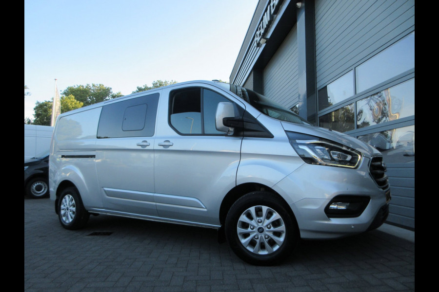 Ford Transit Custom 320 2.0 TDCI L2, Limited, DC, Dubbel Cabine, LED, 2x schuifdeur, Camera.