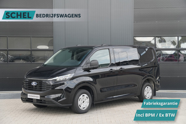 Ford Transit Custom 320 2.0 TDCI L1H1 Trend DC 136pk - 2x Schuif - Stoel/stuurverwarming - Cruise - Navi - Camera - Rijklaar