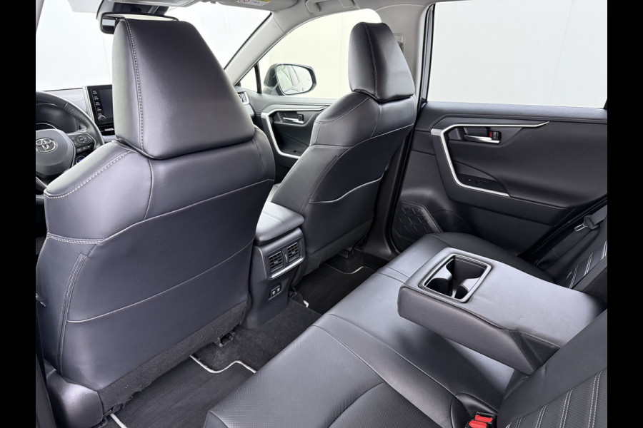 Toyota RAV4 2.5I Hybride Leer+Verwarming+Memory Adap.Cruise Navi Camera Ecc Apple Carplay Android Auto Miracast™ Elek.Achterklep Active Stuur+Voorruit+Achterbankverwarming Keyless Lane Assist Privacy Glas Lmv Elek.Stoel Bluetooth Led