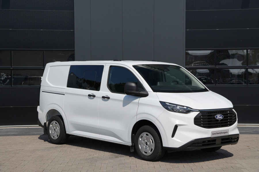 Ford Transit Custom 320 2.0 TDCI L1H1 Trend DC 136pk - 2x Schuif - Stoel/stuurverwarming - Cruise - Navi - Camera - Rijklaar