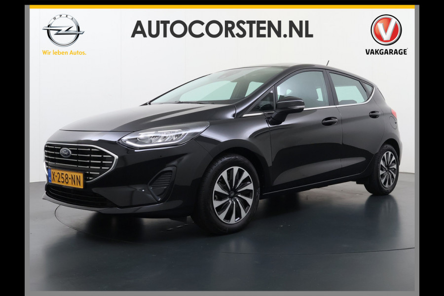 Ford Fiesta 1.0T 124PK Hybrid 5Drs Stuur+Stoel+Voorruitverwarming Navi* Ecc Apple Carplay/Android Auto Cruise Control Pdc Titanium Lmv DAB Bluetooth TCS Lane Assist Keyless € 28.000 nieuw ! Origineel Nederlandse Auto