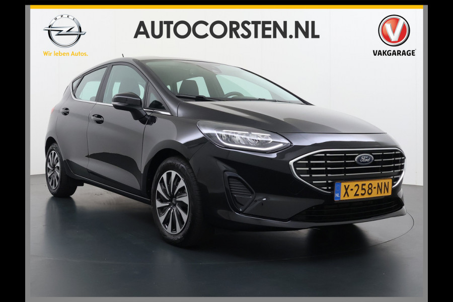 Ford Fiesta 1.0T 124PK Hybrid 5Drs Stuur+Stoel+Voorruitverwarming Navi* Ecc Apple Carplay/Android Auto Cruise Control Pdc Titanium Lmv DAB Bluetooth TCS Lane Assist Keyless € 28.000 nieuw ! Origineel Nederlandse Auto
