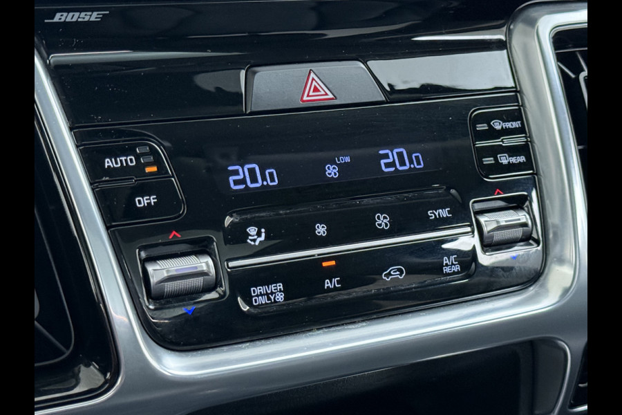 Kia Sorento 1.6T-GDI 265PK 4WD Plugin Hybrid DynamicPlusLine 7-Persoons Panoramadak Leder Trekhaak Adap.Cruise Bose® Stoel+Stuur+Achterbankv Apple Carplay Android Auto DAB Lmv Privacy Glas Led Elek.Stoelen Elek.Achterklep Fabrieksgarantie tot 24-8-2030/150.000KM 1e Eigenaar Dealeronderhouden 1.500KG Trekgewicht Origineel Nederlandse Auto