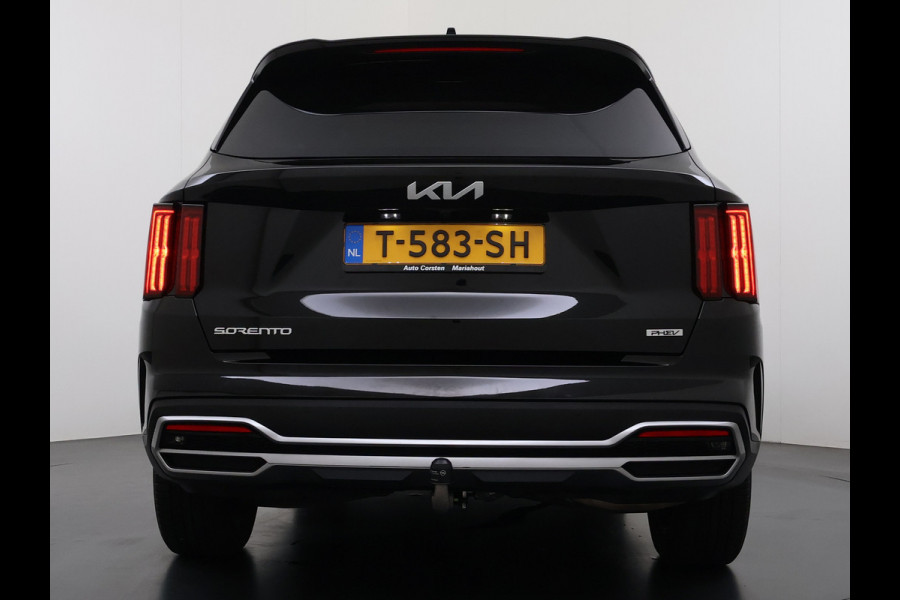 Kia Sorento 1.6T-GDI 265PK 4WD Plugin Hybrid DynamicPlusLine 7-Persoons Panoramadak Leder Trekhaak Adap.Cruise Bose® Stoel+Stuur+Achterbankv Apple Carplay Android Auto DAB Lmv Privacy Glas Led Elek.Stoelen Elek.Achterklep Fabrieksgarantie tot 24-8-2030/150.000KM 1e Eigenaar Dealeronderhouden 1.500KG Trekgewicht Origineel Nederlandse Auto