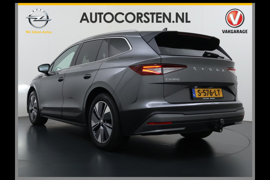 Škoda ENYAQ iV PanoDak Trekhaak Navi Camera Apple Carplay Android Auto Elek.Achterklep Ecc Cruise Control iV 60 SOH 89,6% Stuurverwarming Bluetooth Led Keyless advanced 1.000KG Trekgewicht 1e Eigenaar Origineel Nederlandse Auto