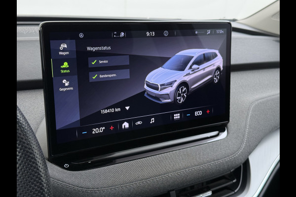 Škoda ENYAQ iV PanoDak Trekhaak Navi Camera Apple Carplay Android Auto Elek.Achterklep Ecc Cruise Control iV 60 SOH 89,6% Stuurverwarming Bluetooth Led Keyless advanced 1.000KG Trekgewicht 1e Eigenaar Origineel Nederlandse Auto