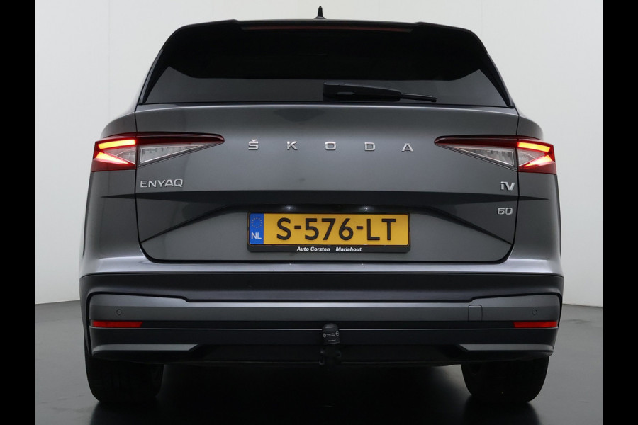 Škoda ENYAQ iV PanoDak Trekhaak Navi Camera Apple Carplay Android Auto Elek.Achterklep Ecc Cruise Control iV 60 SOH 89,6% Stuurverwarming Bluetooth Led Keyless advanced 1.000KG Trekgewicht 1e Eigenaar Origineel Nederlandse Auto