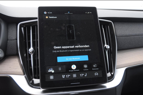 Volvo XC90 T8 408PK Automaat Plug-in hybrid AWD Ultra Bright / Luchtvering / Trekhaak / Panoramadak / Google services / Elektrisch bedienbare voorstoelen met geheugen / Stoelverwarming voor en achter