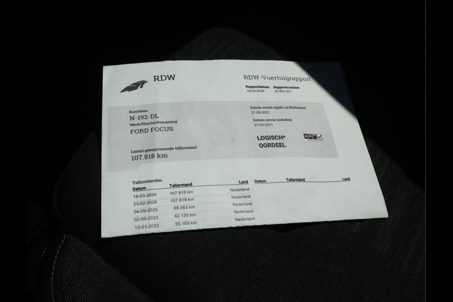Ford FOCUS Wagon 1.0 EcoBoost Active Business Navi / Trekh / Stoel-stuurverwarming / Keyless / Deurvanger / Handgeschakeld