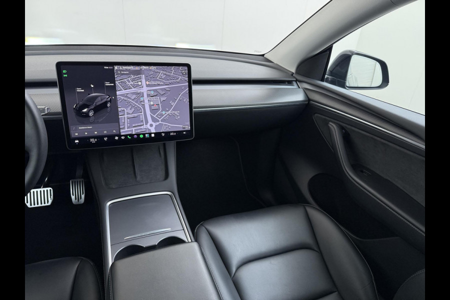 Tesla Model Y RWD 58 kWh AFNEEMBARE TREKHAAK | FABRIEKSGARANTIE OP ACCU & AANDRIJFLIJN TOT 03-2031 OF 160.000 KM | CARBON LIJSTEN |