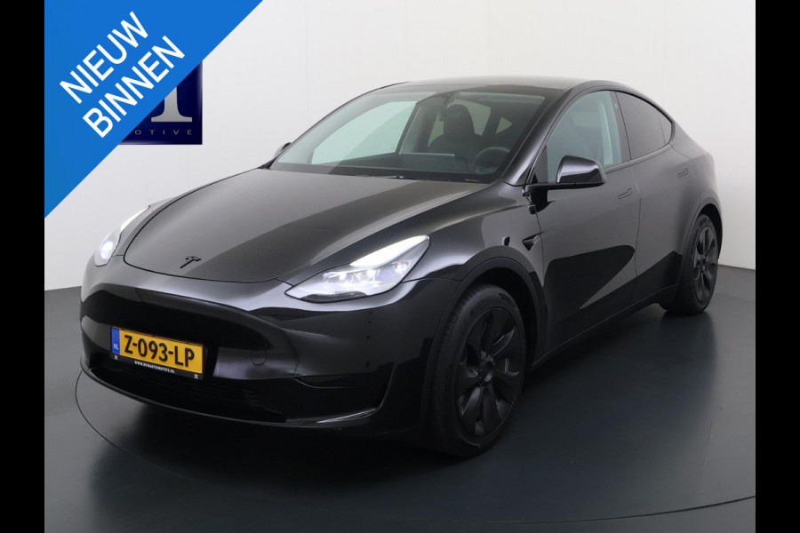 Tesla Model Y RWD 58 kWh AFNEEMBARE TREKHAAK | FABRIEKSGARANTIE OP ACCU & AANDRIJFLIJN TOT 03-2031 OF 160.000 KM | CARBON LIJSTEN |