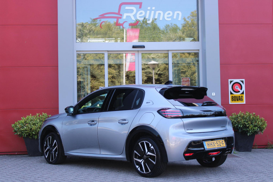 Peugeot 208 1.2 Hybrid 145PK AUTOMAAT GT | CAMERA VOOR + ACHTER | NAVIGATIE | DRAADLOZE APPLE CARPLAY/ANDROID AUTO | FULL LED KOPLAMPEN | LICHTMETALEN VELGEN 17" | DODEHOEK DETECTIE | DRAADLOZE TELEFOONLADER | KEYLESS ENTRY/START | DAB+ RADIO | ADAPTIVE CRUISE CONTROL | CLIMATE CONTROL |