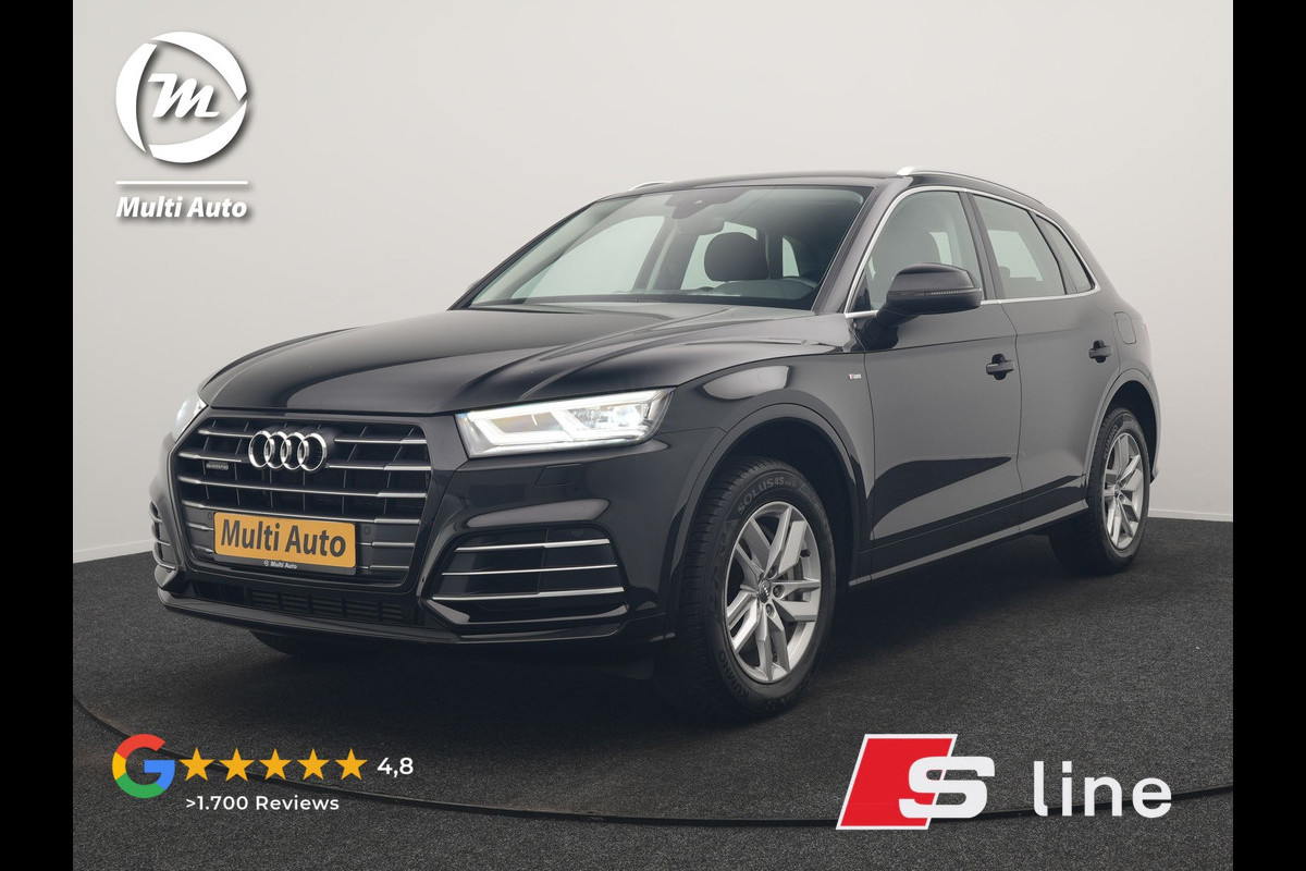 Audi Q5 55 TFSI e S Line PHEV 367pk Dealer O.H. | Voorstoelen Verwarmd | Apple Carplay | Keyless Entry | Drive Select | Cruise Control | DAB | 18"L.M | Navigatie | Plug In Hybrid |