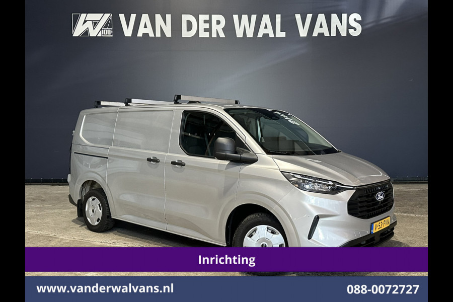 Ford Transit Custom 2.0 TDCI 150pk L1H1 Inrichting Euro6 Airco | Camera | LED | Apple Carplay | Cruisecontrol Android Auto, 2590kg Trekhaak, Verwarmde voorruit, Stoelverwarming, Parkeersensoren, Dakdragers, Bijrijdersbank