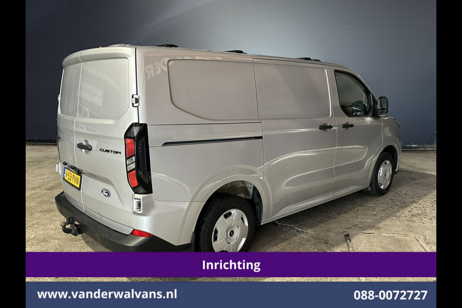 Ford Transit Custom 2.0 TDCI 150pk L1H1 Inrichting Euro6 Airco | Camera | LED | Apple Carplay | Cruisecontrol Android Auto, 2590kg Trekhaak, Verwarmde voorruit, Stoelverwarming, Parkeersensoren, Dakdragers, Bijrijdersbank