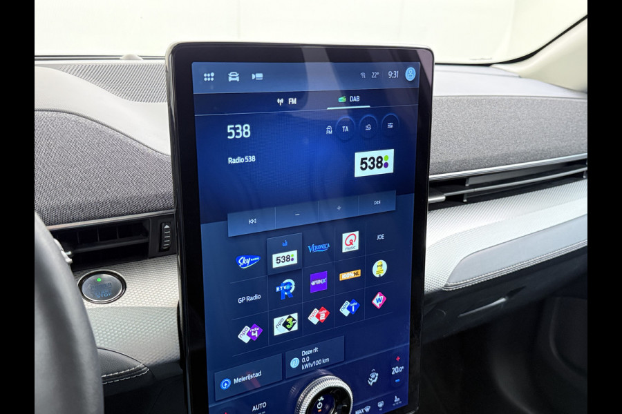 Ford Mustang Mach-E RWD 75kWh Panoramadak 360°Camera Adap.Cruise B&O®-Hifi Leder+Memory SOH 94% Stoel+Stuurverwarming Elek.Stoelen Navi Pdc Keyless Android Auto Apple Carplay Elek.Achterklep Lmv 18" DAB Bluetooth Led 1e Eigenaar Dealeronderhouden Origineel Nederlandse Auto